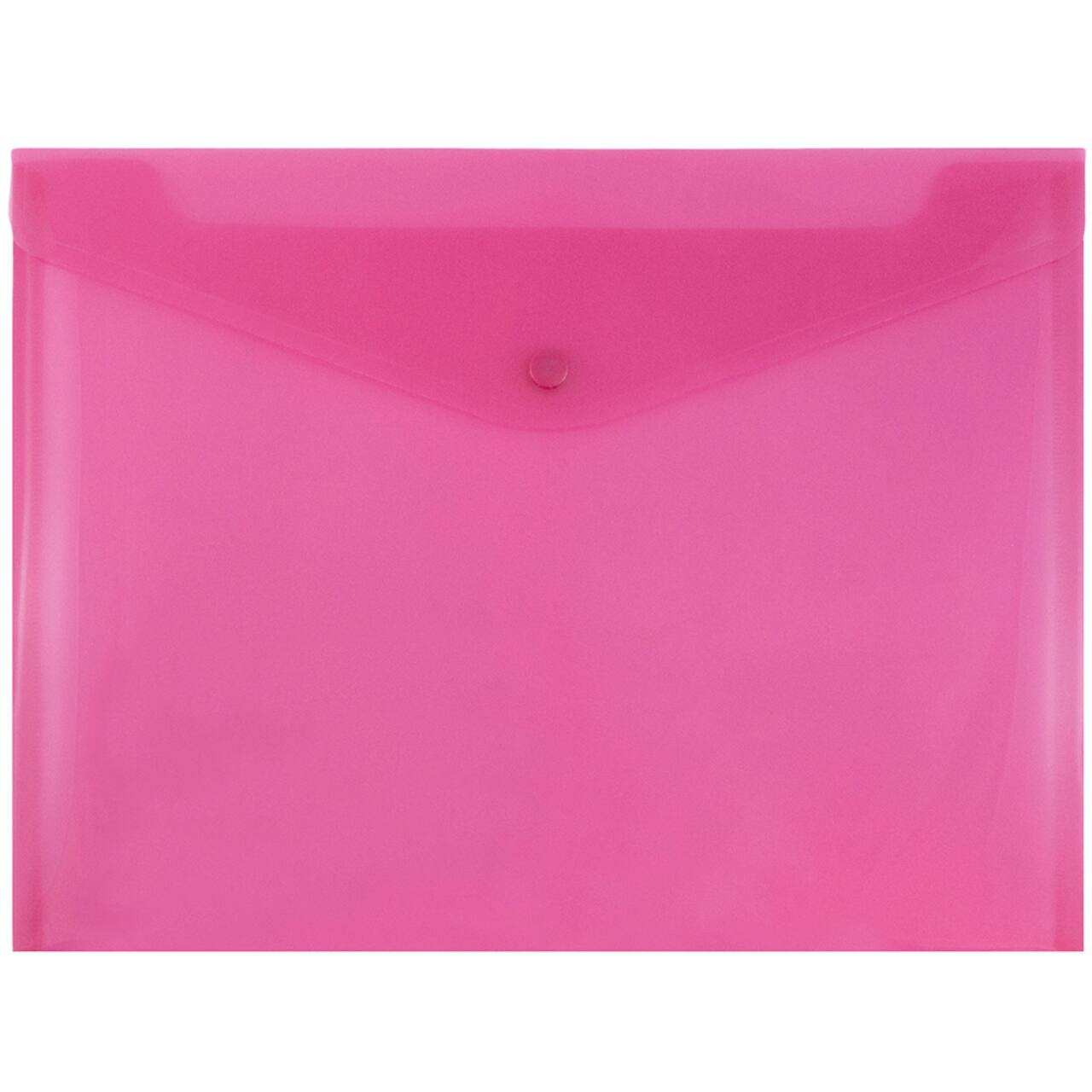 JAM Paper 9.75" x 13" Plastic Snap Closure Envelopes, 12ct.